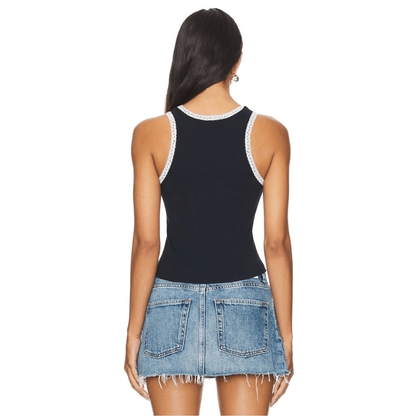 DAYDREAMER My Cherry Amour Lace Cami Babydoll Graphic Tank Top NEW Size XS