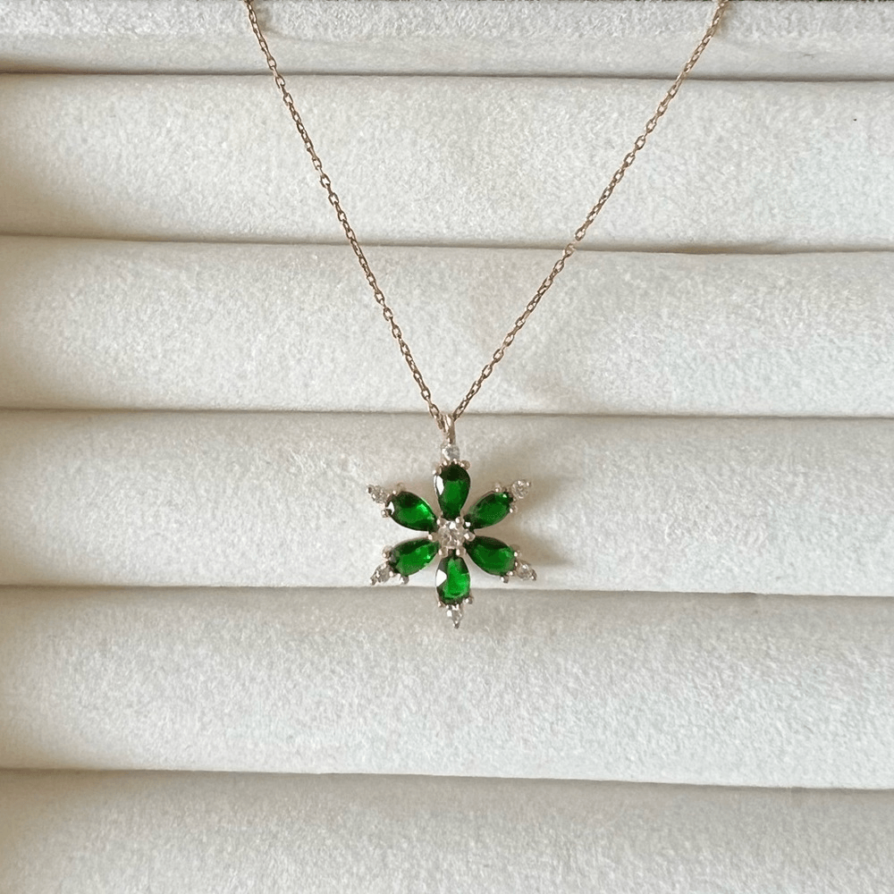 925 Silver Rose Plated Lotus Flower Necklace NEW