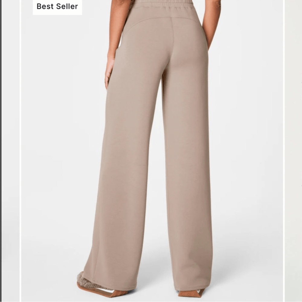 SPANX AirEssentials Wide Leg Pants in Ashwood NEW Size Medium