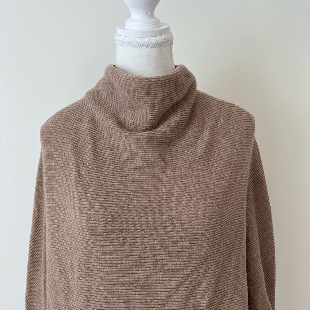All Saints Ridley Wool Cashmere Blend Sweater in Tan Size Medium
