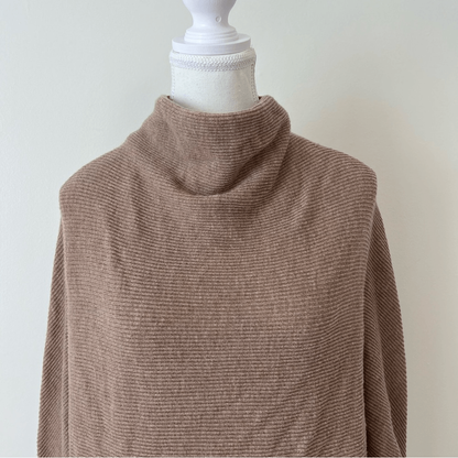 All Saints Ridley Wool Cashmere Blend Sweater in Tan Size Medium