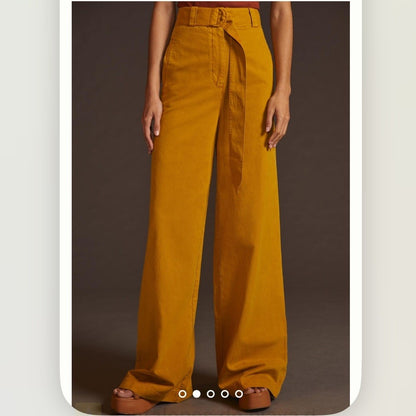 Anthropologie Essentiel Antwerp Wide-Leg Beach Pants NEW Size 10