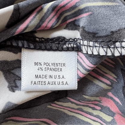 Misa Los Angeles Printed Racer Back Mini Dress Size Small