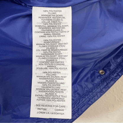 J. Crew Down Field Quilted Puffer Vest Size Small