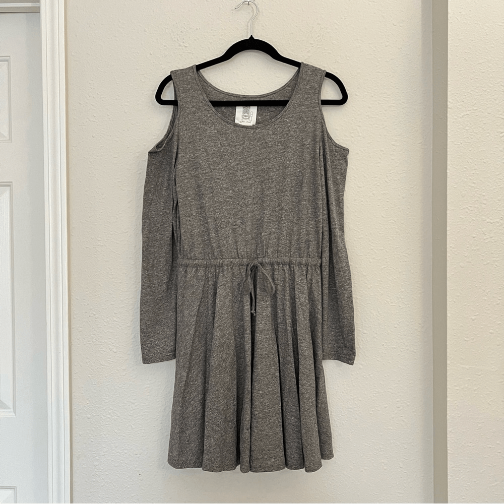 Anthropologie Lili's Closet Cold Shoulder Drawstring Dress NEW Size Medium