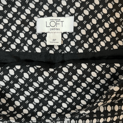 Ann Taylor LOFT Geometric Print Mini Skirt Size 8 Petites