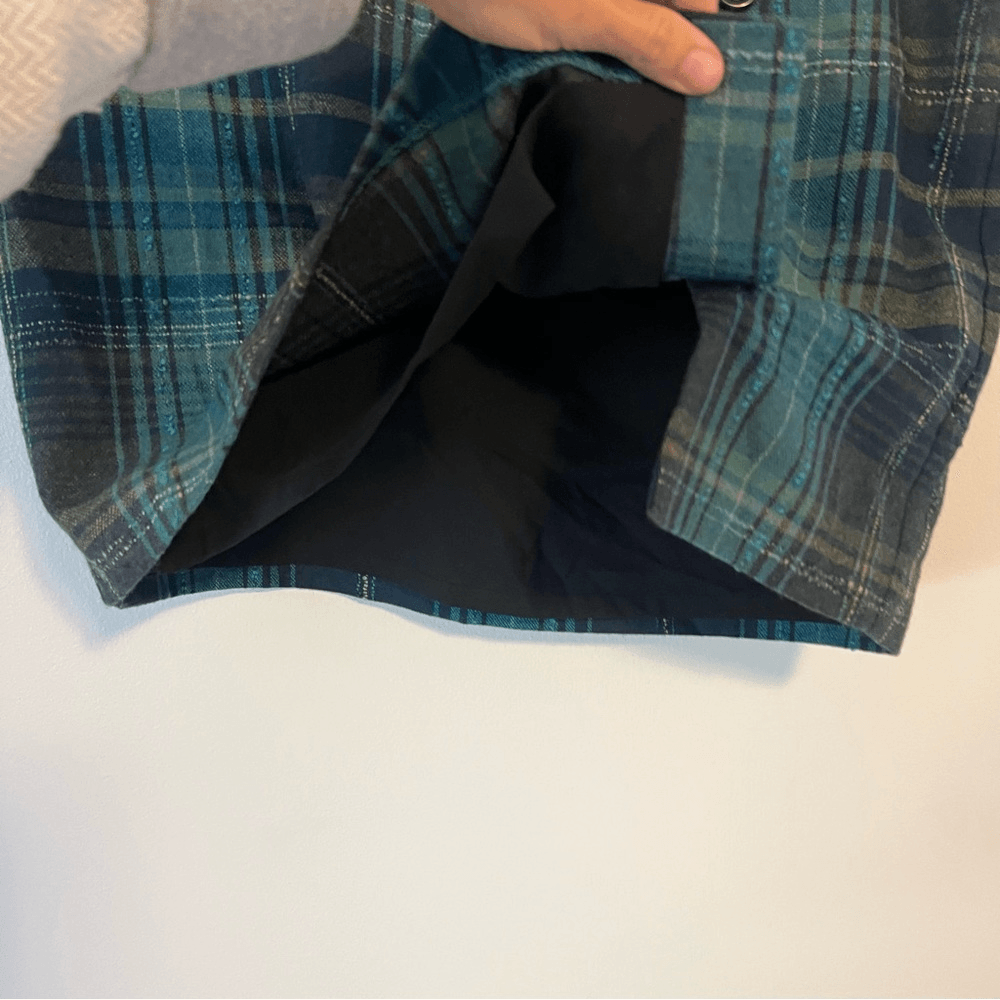 J. Jill Wool Blend Plaid Mini Skirt Size