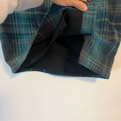 J. Jill Wool Blend Plaid Mini Skirt Size