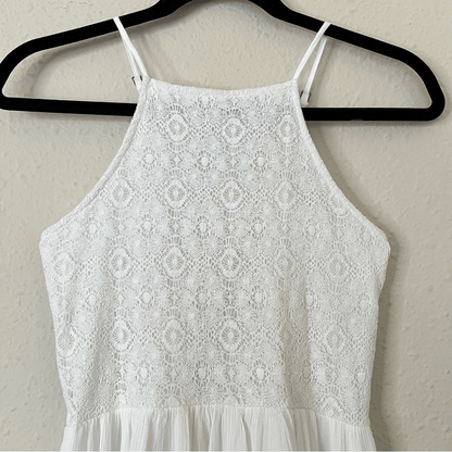Abercrombie & Fitch Halter Lace-up Back Tiered Fit and Flare Mini Dress Size XS