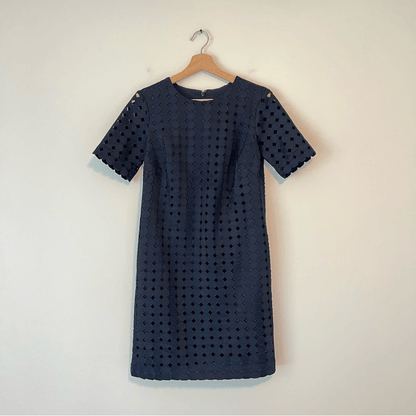 Banana Republic Lace Shift Dress Short Sleeve NEW Navy Blue Size 0
