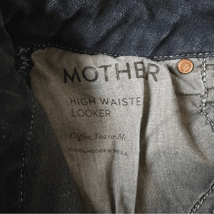 MOTHER High Waisted Looker Jeans Coffee Tea or Me Size 24