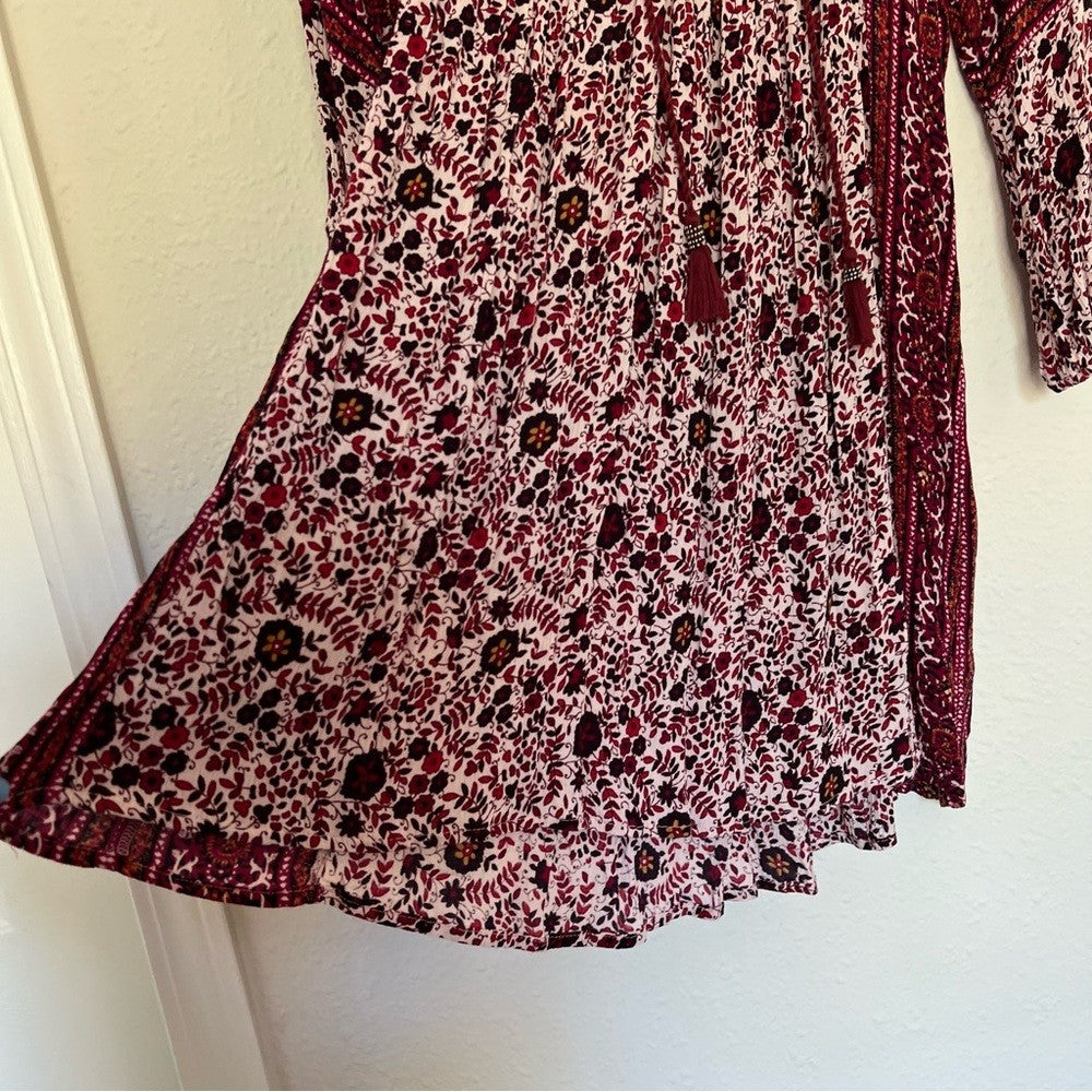 American Eagle Outfitters Boho Floral Pattern Mini Shift Dress