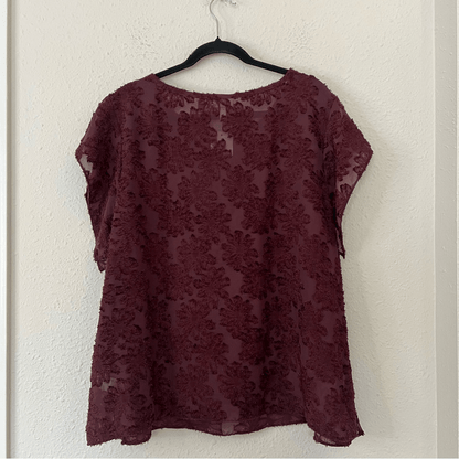 14th & Union Floral Short Sleeve Blouse NEW Plus Size 2X