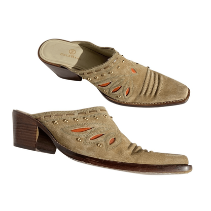 Cole Haan Morgan Western Mule Size 9,5 in Tan