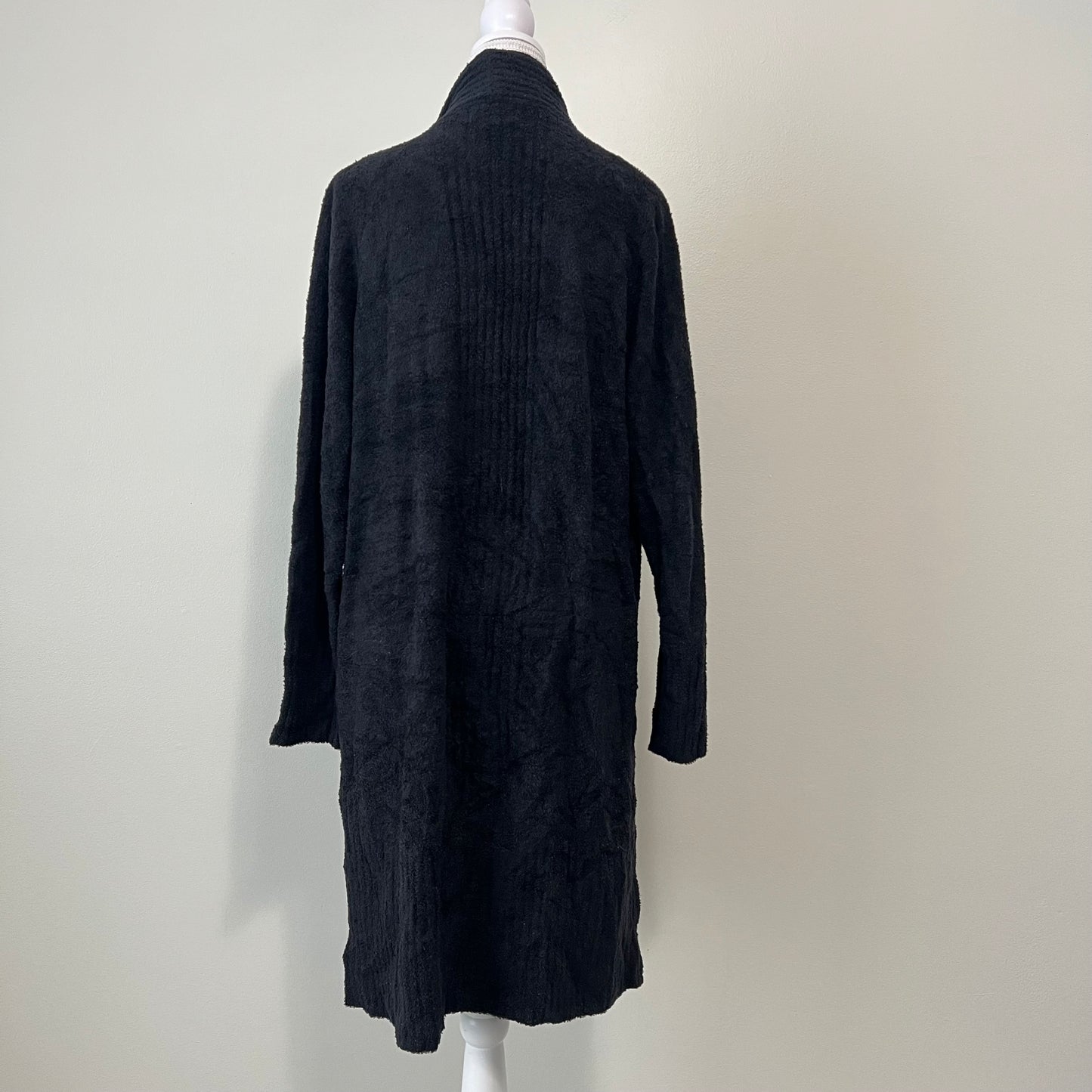 Barefoot Dreams CozyChic Lite Catalina Long Cardigan NEW Black Size Large Petite