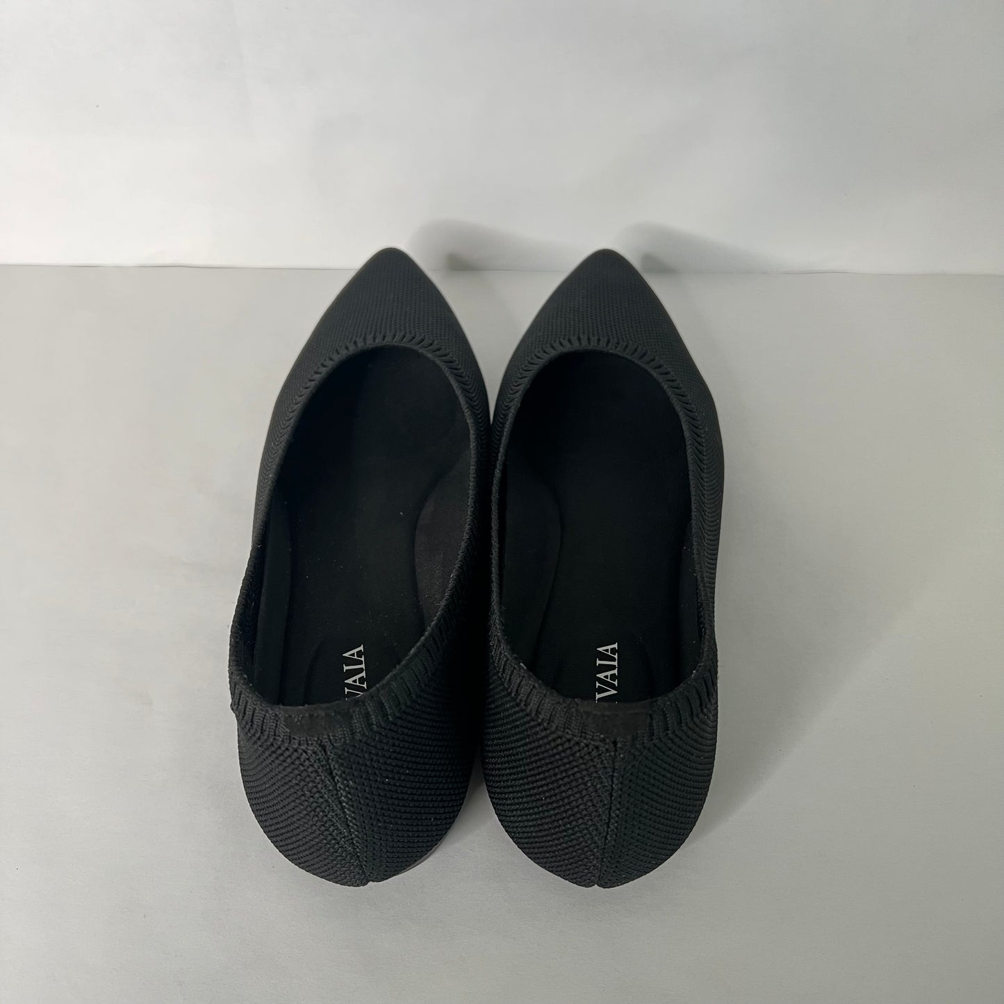 Vivaia Women's Pointed Toe Ballet Flats Aria 5 Black Shoes Size 40.5 US 9.5