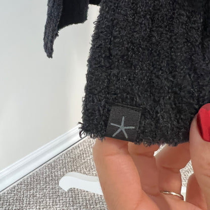 Barefoot Dreams CozyChic Lite Catalina Long Cardigan NEW Black Size Large Petite