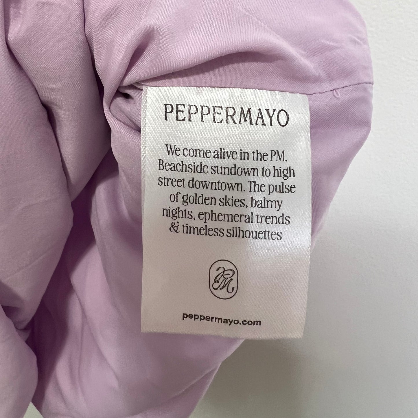 Peppermayo Heart Of Glass Satin Maxi Dress - Lilac Size 8