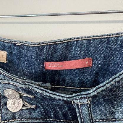 Anthropologie Pilcro The Wanderer Relaxed Jeans Blue High Rise Size 28