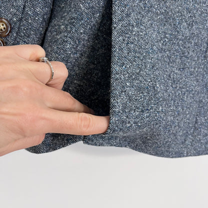 Veronica Beard Schoolboy Dickey Jacket Blazer Denim Blue NEW Wool Size 4 Classic