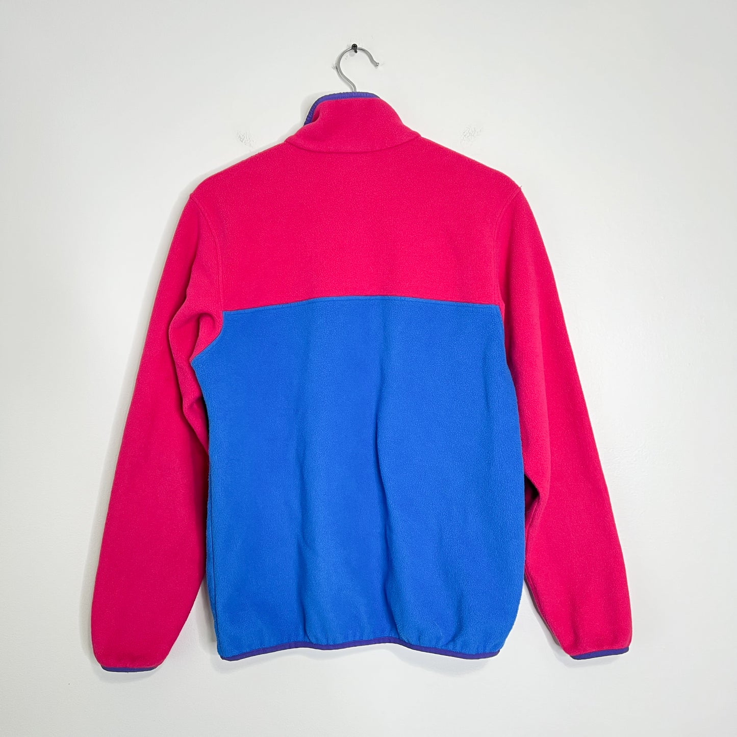 Patagonia Synchilla Full Zip Fleece Jacket Women's Size M Pink Blue STYLE #25485