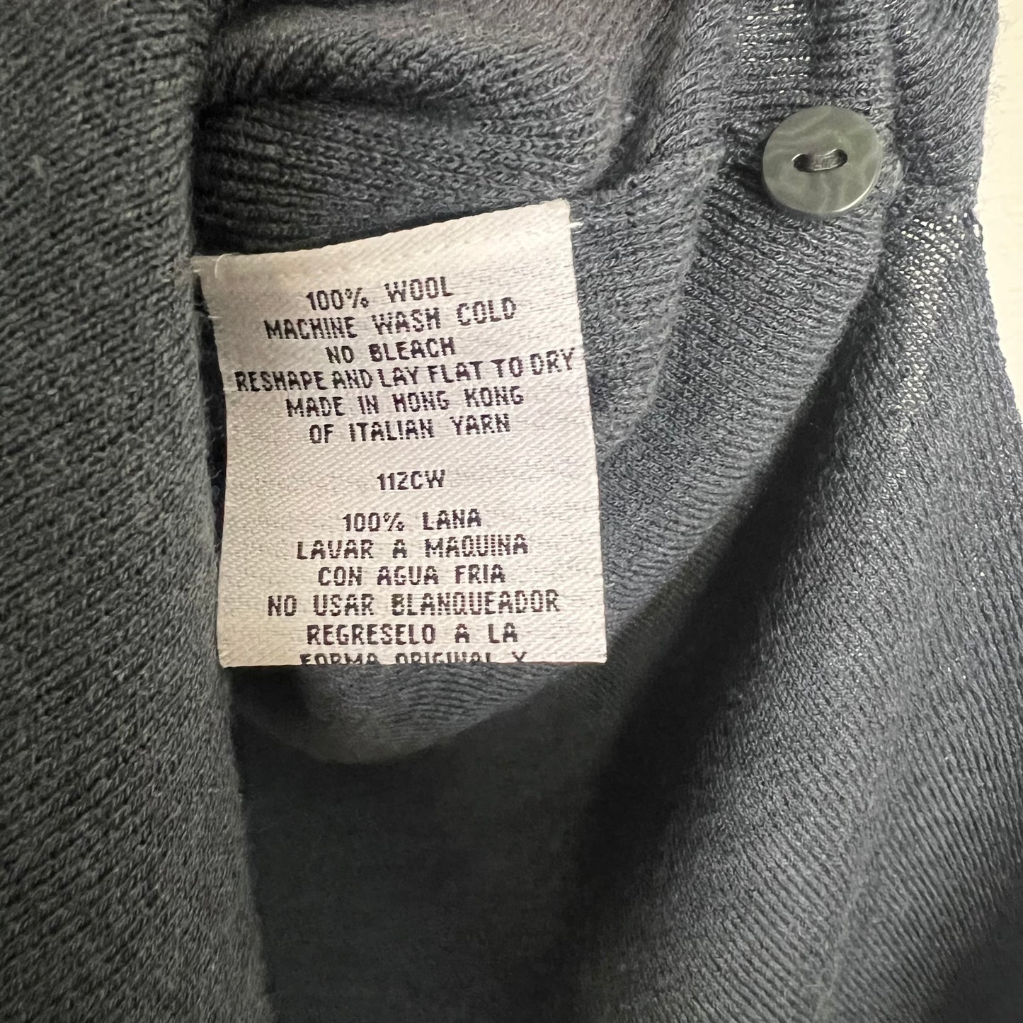 Eileen Fisher Italian Wool Longline Cardigan Size Large Luxury Classic