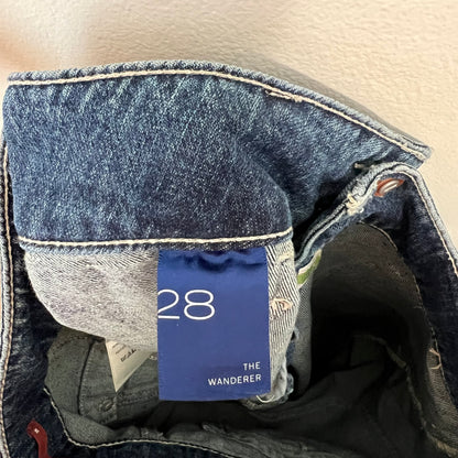Anthropologie Pilcro The Wanderer Relaxed Jeans Blue High Rise Size 28