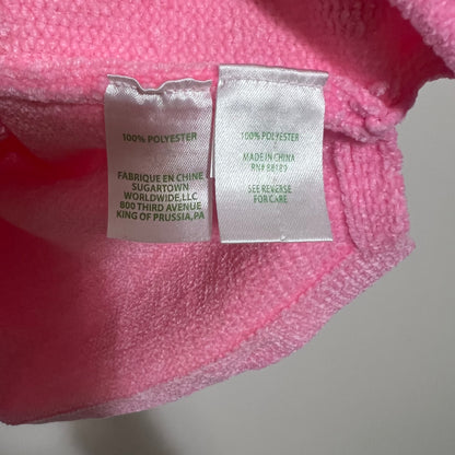 Lilly Pulitzer Pippin Sweater XXL Pink Chenille Crew Neck Charms