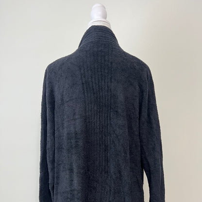 Barefoot Dreams CozyChic Lite Catalina Long Cardigan NEW Black Size Large Petite