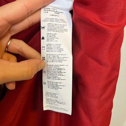 Joseph Ribkoff Red Metallic Tweed Blazer Jacket Size 14 Holiday Christmas