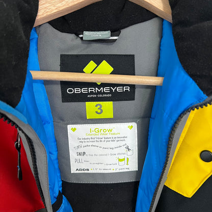 Obermeyer Boys Nebula Ski Snow Jacket Size 3 Insulated Coat Compass