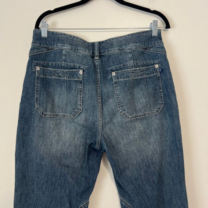 Anthropologie Pilcro The Wanderer Relaxed Jeans Blue High Rise Size 28