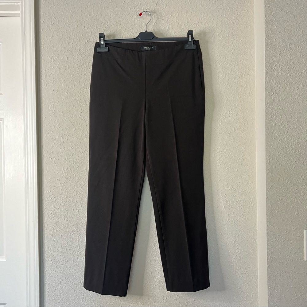 Talbots Heritage Trouser Dress Pants Size 8 Dark Brown