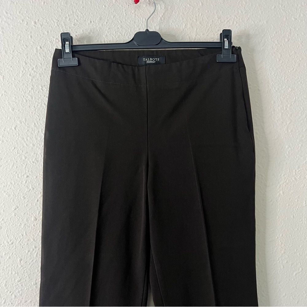 Talbots Heritage Trouser Dress Pants Size 8 Dark Brown