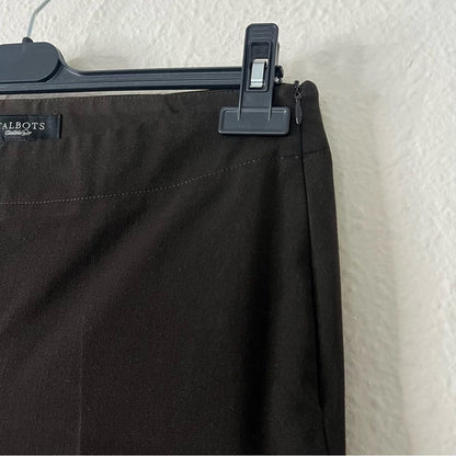 Talbots Heritage Trouser Dress Pants Size 8 Dark Brown