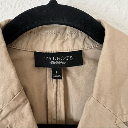 Talbots Cotton Blazer Size 8