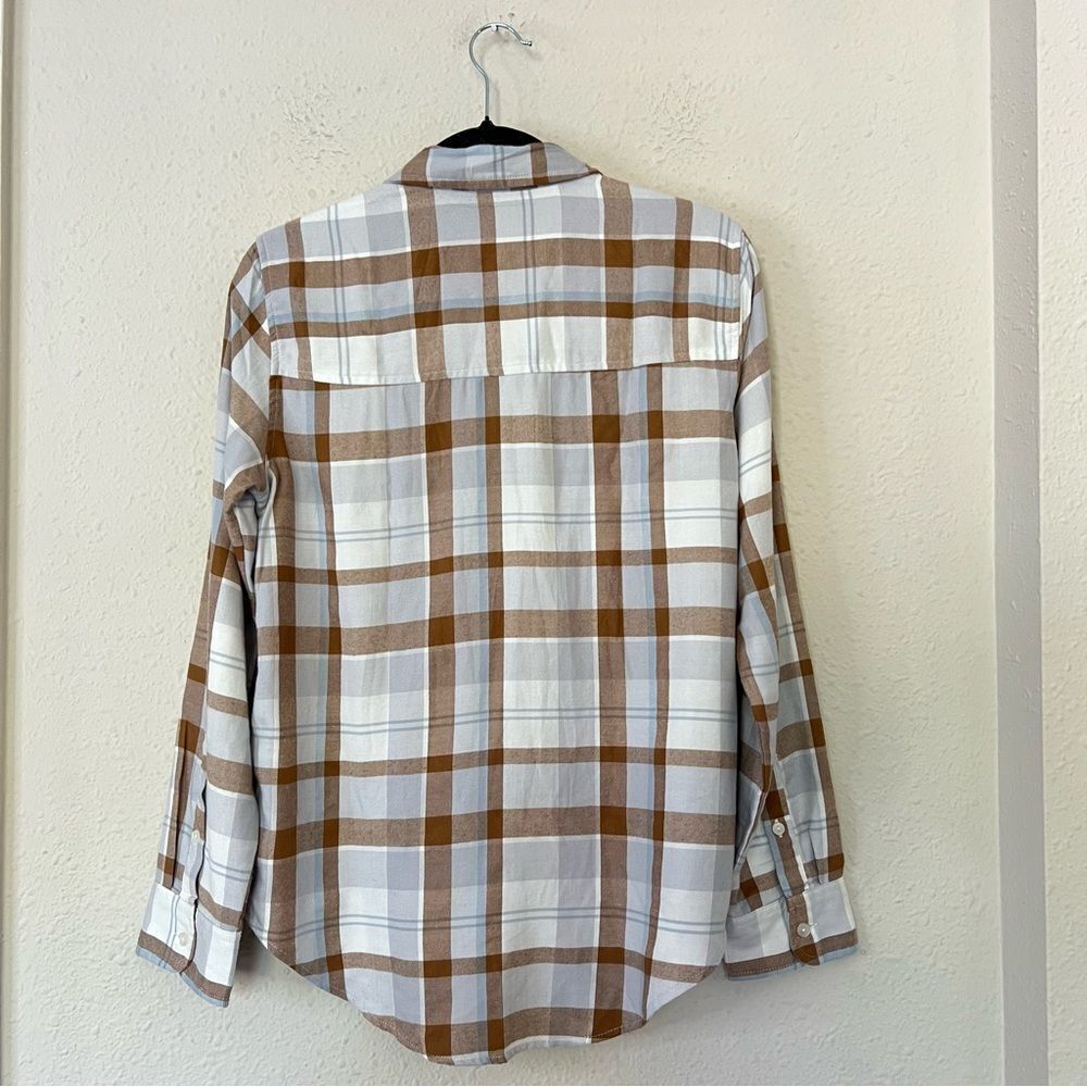 Abercrombie & Fitch Relaxed Flannel Plaid Button Down Shirt NEW Size S