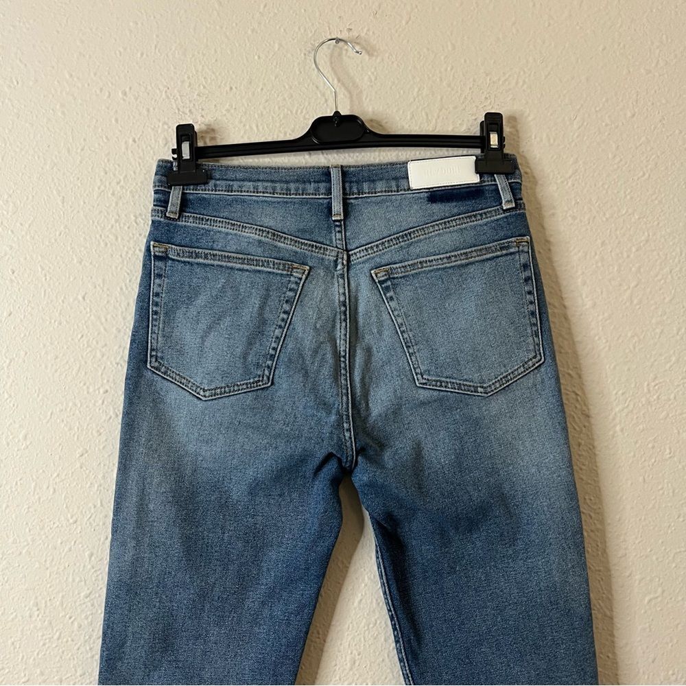 RE/DONE High Waisted Button Fly Debim Jeans Size 29 Medium Wash