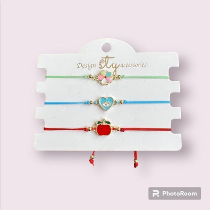 Evil Eye Lucky Macramé Protection Good Luck Bracelet NEW Set of 3