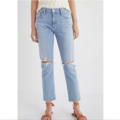Anthropologie AGOLDE Toni High Rise Slim Straight Jeans NEW Size 24
