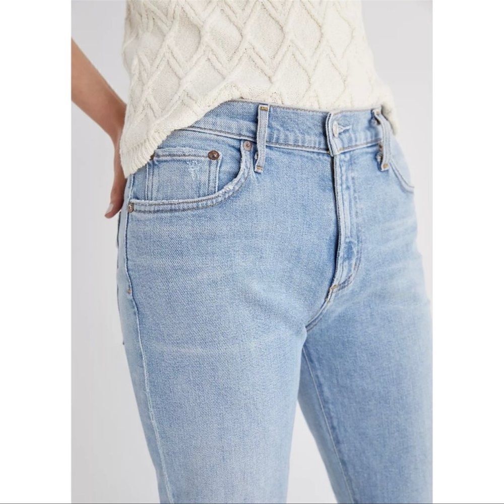 Anthropologie AGOLDE Toni High Rise Slim Straight Jeans NEW Size 24