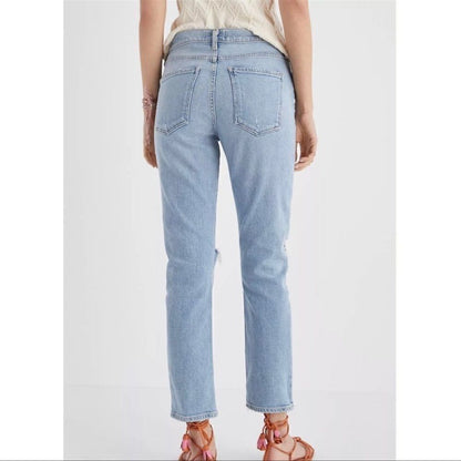 Anthropologie AGOLDE Toni High Rise Slim Straight Jeans NEW Size 24