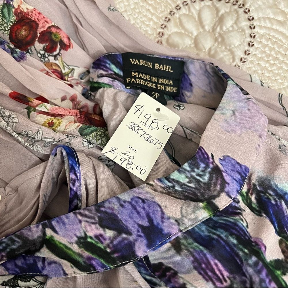 Anthropologie Petaline Midi Dress Varun Bahl