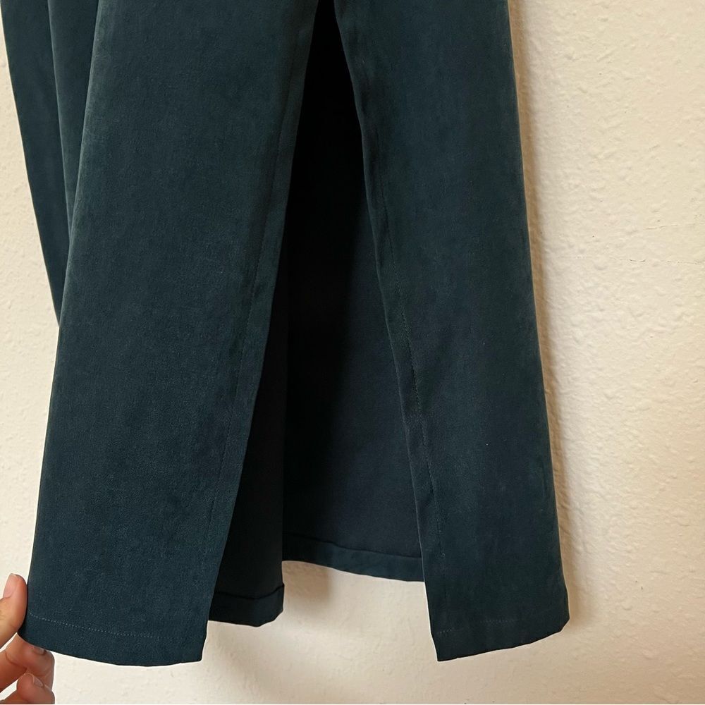 Eric Charles Pinafore Midi Overall Dress in Green Plus Size 1X
