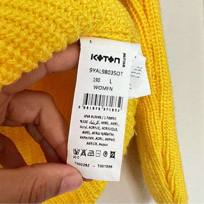 Koton Crew Neck Cropped Sweater Size Large