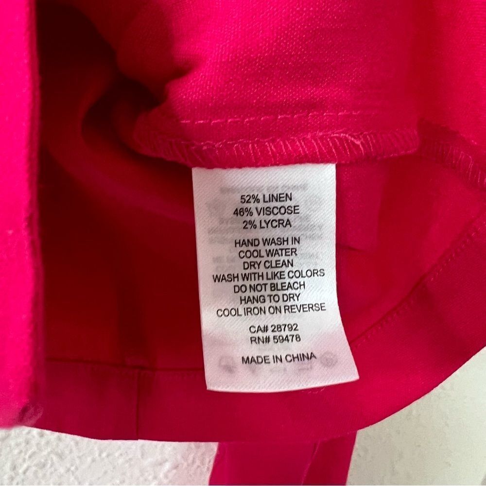 House of Harlow Linen Blend Blazer in Pink NEW Size Medium