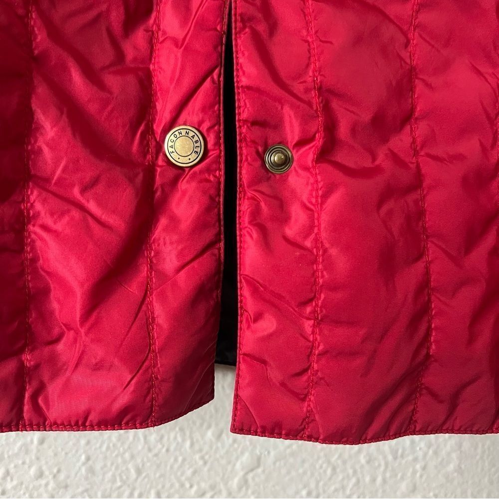 Faconnable Lightweight Quilted Jacket in Red Size Medium