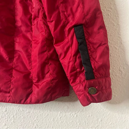 Faconnable Lightweight Quilted Jacket in Red Size Medium