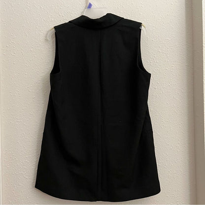 Anthropologie Hutch Longline Vest in Black NWT Size Medium