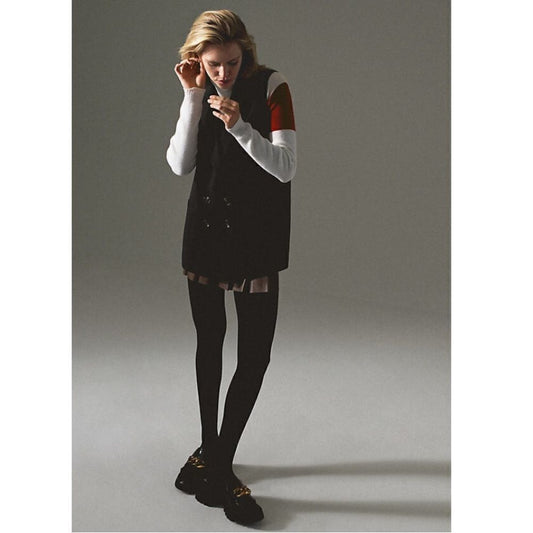 Anthropologie Hutch Longline Vest in Black NWT Size Medium